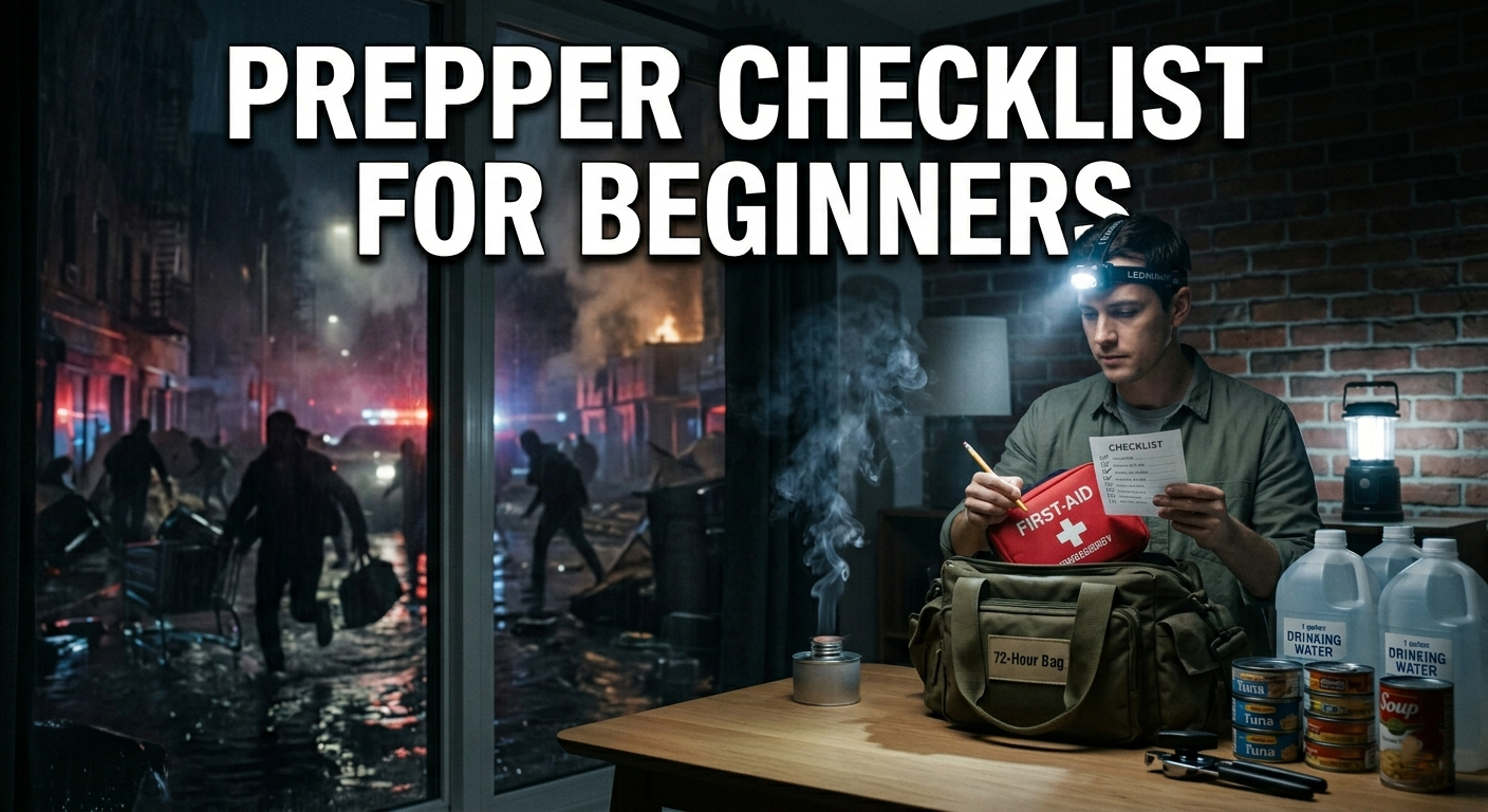 Prepper Checklist for Beginners-30-day System