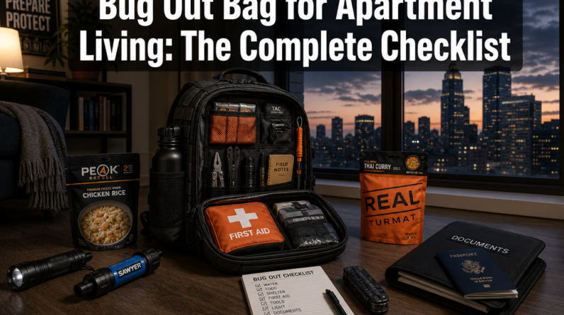 Bug Out Bag for Apartment Living Checklist: The Complete Urban Prepper's Guide