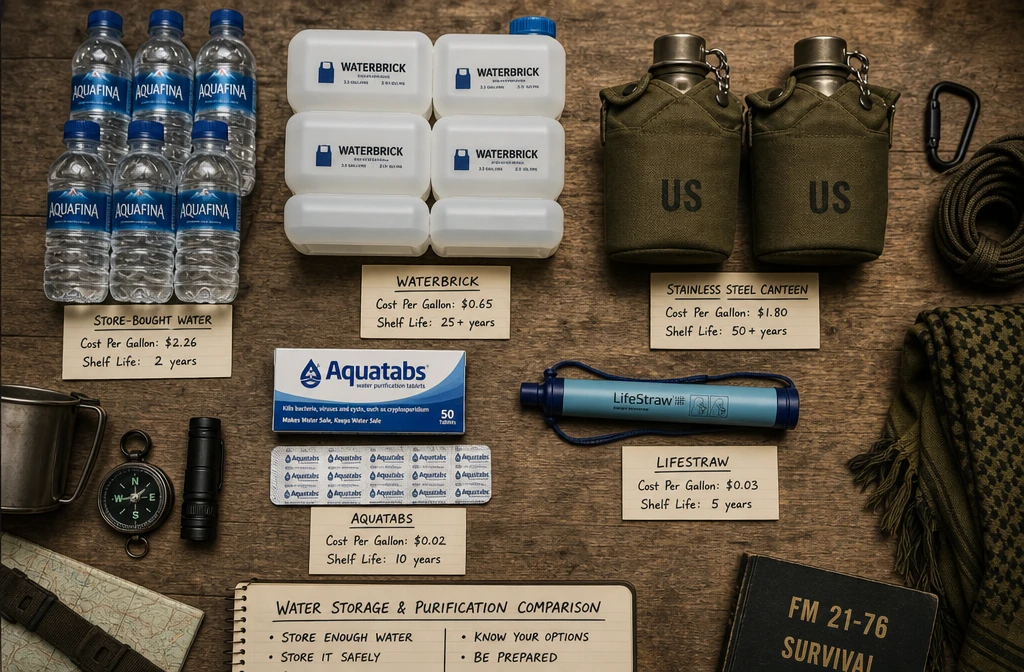 Detailed () showing a flat-lay overhead product comparison photograph on a rugged wooden surface: commercial store-bought