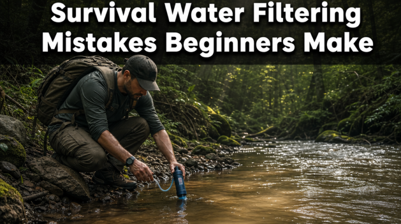 Survival Water Filtering Mistakes Beginners Make (And How to Fix Them Before They Cost You)