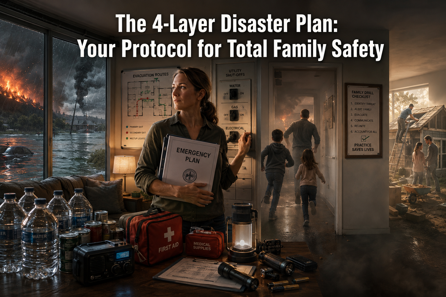 The 4-Layer Disaster Plan: FEMA-Based Protocol for Total Family Safety