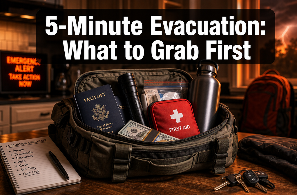 What to Pack When Evacuating in 5 Minutes: The Complete Go-Bag Priority Guide