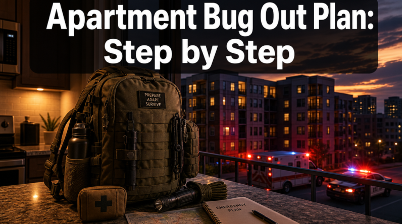 apartment bug out plan step by step