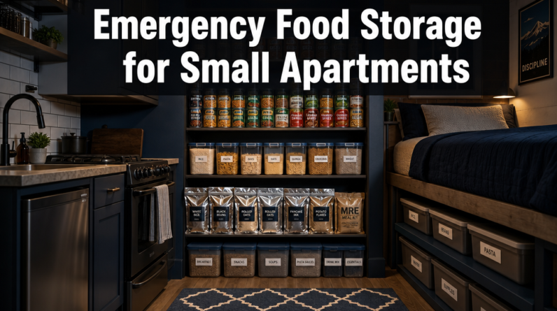 emergency food storage for small apartments