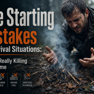 fire starting mistakes in survival situations