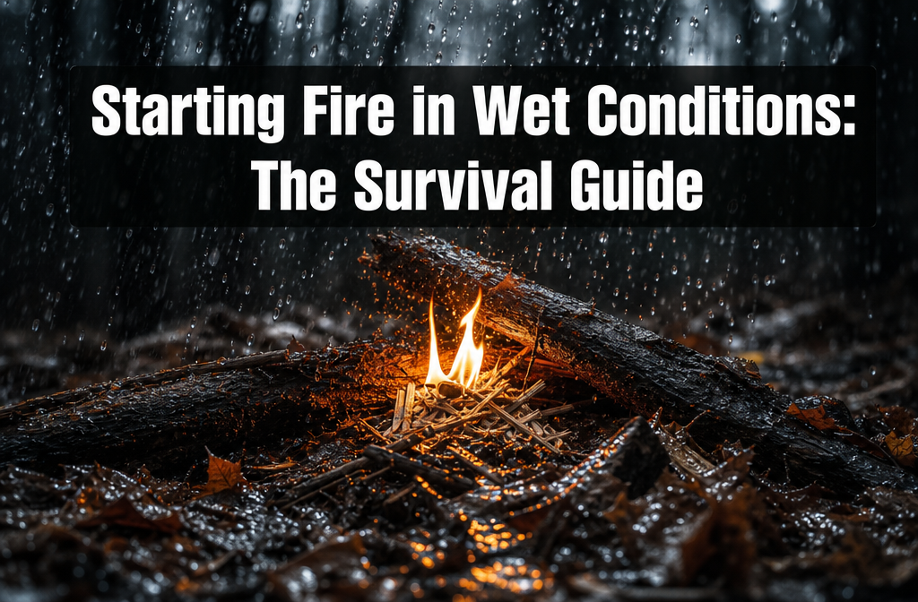 how to start fire in wet conditions survival guide