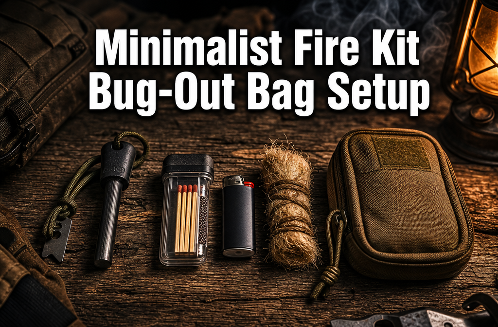 minimalist fire kit bug-out bag setup