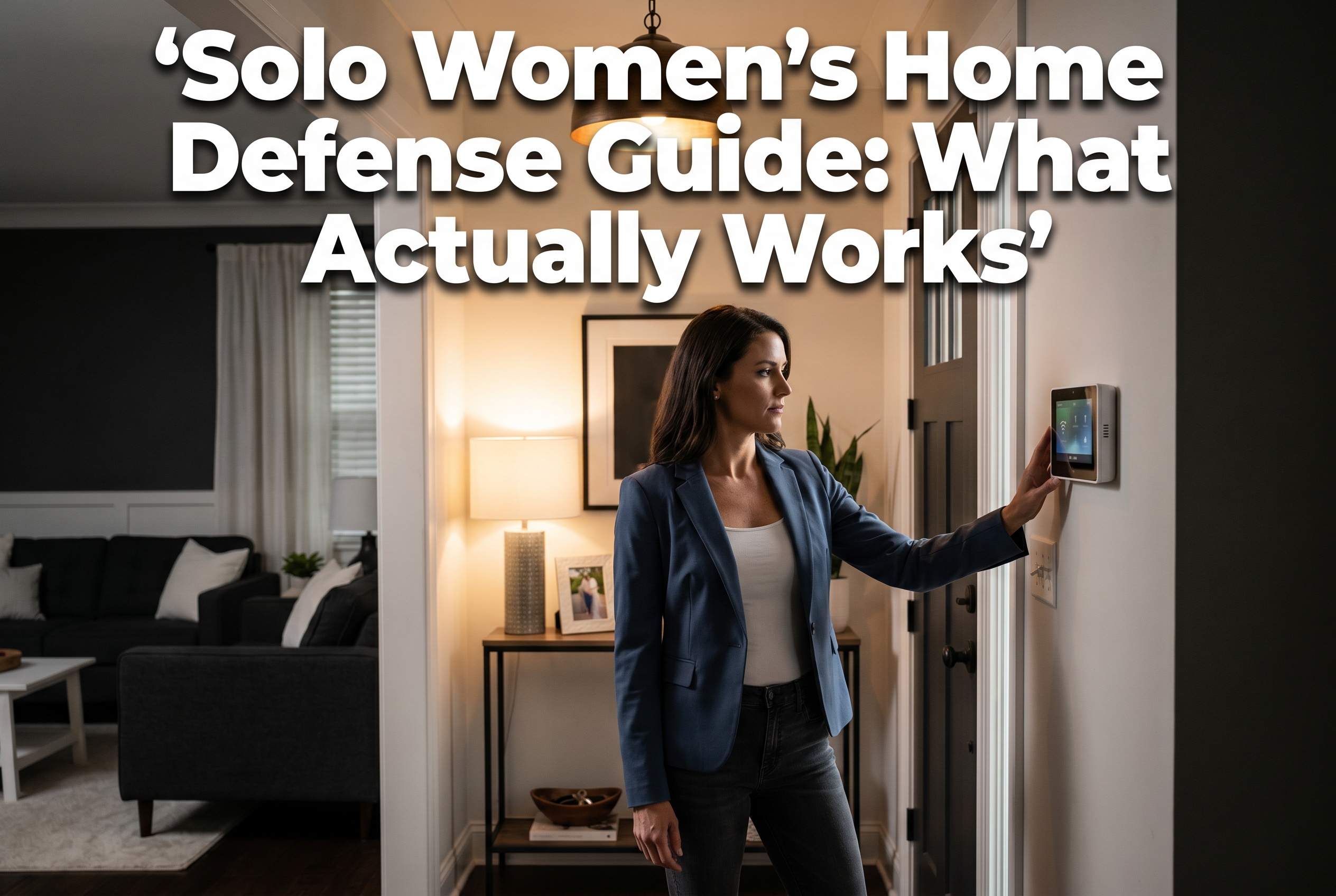 Solo Women’s Home Defense Guide: What Actually Works