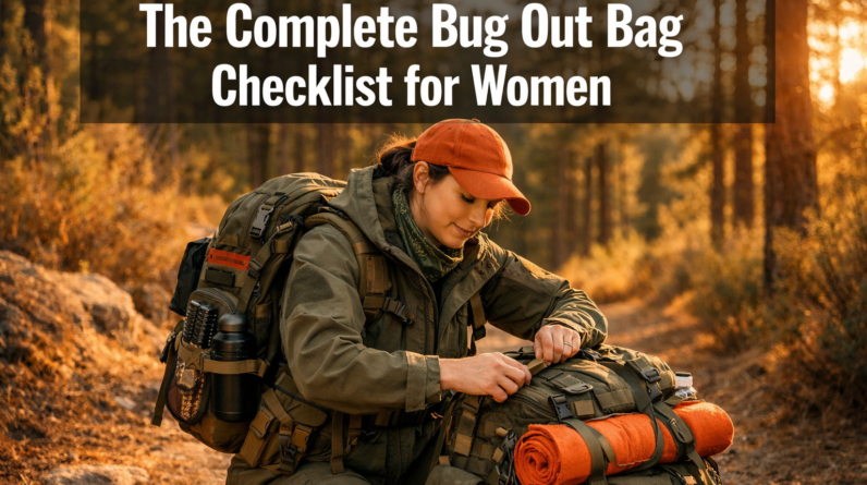 The Complete Bug Out Bag Checklist for Women (With Female-Specific Items)