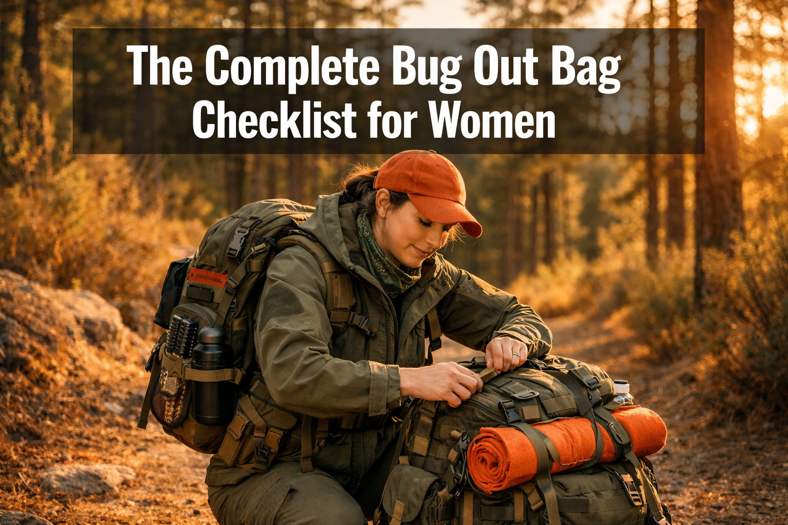 Complete Women’s Bug Out Bag Checklist: Female-Specific Essentials