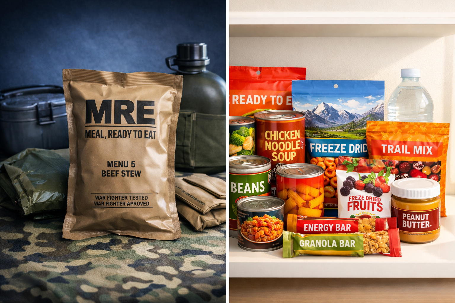 Do No-Cook Survival Meals Have Enough Calories