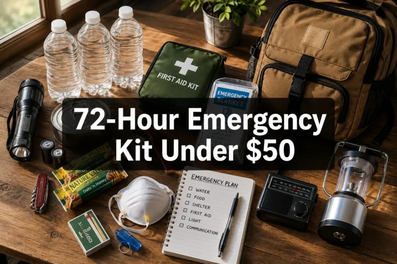 How to Build a 72-hour Emergency Kit For Under $50