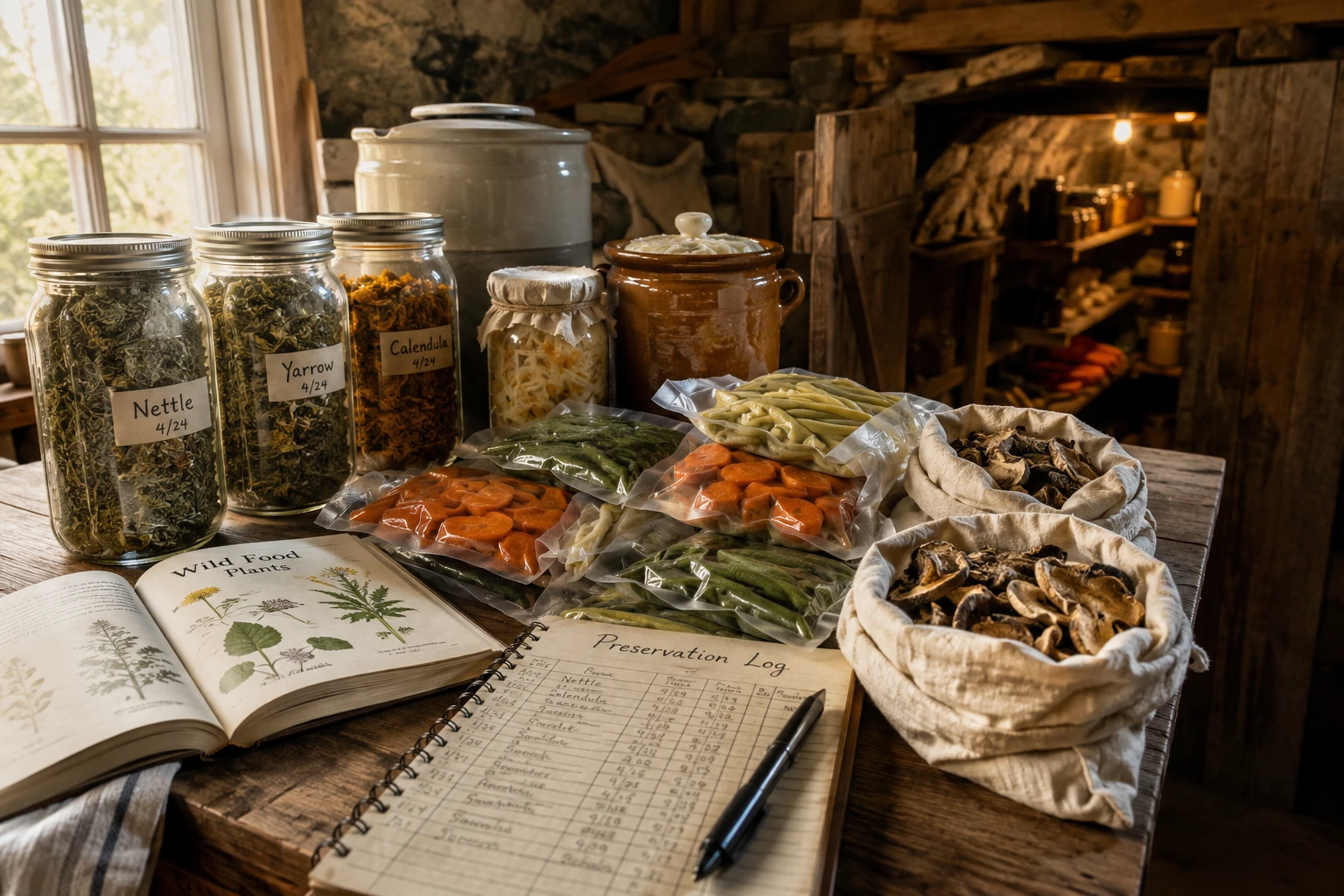 How to Preserve Foraged and Garden Food Without Refrigeration