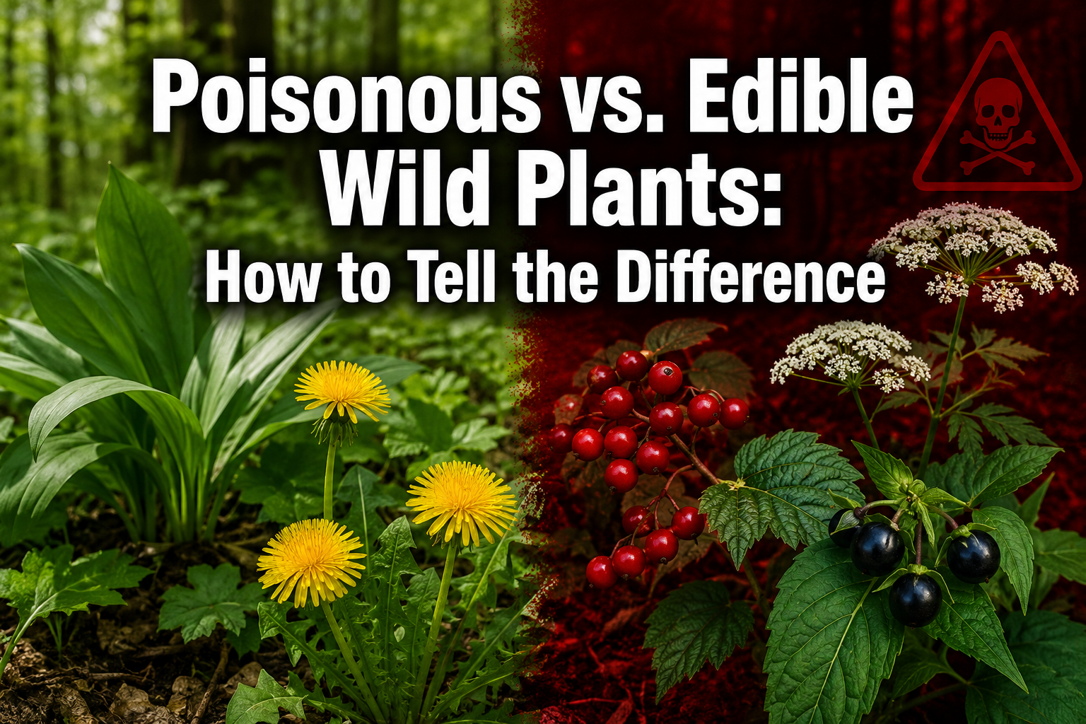 Wild Plant Identification: Avoid Poisonous Plants and Find Edible Ones Safely