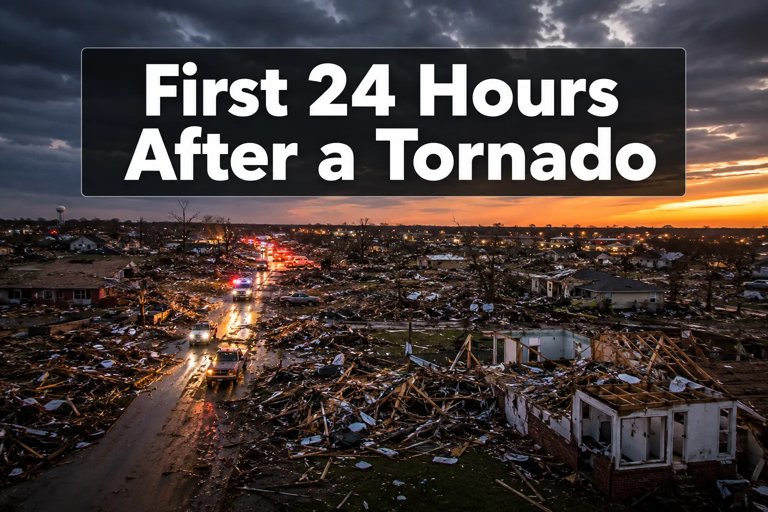 What to Do in the First 24 Hours After a Tornado