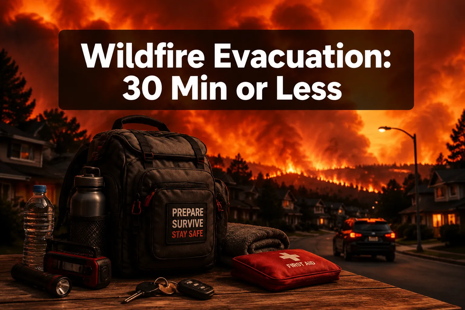 Wildfire Evacuation Checklist: 30 Minutes or Less to Out the Door