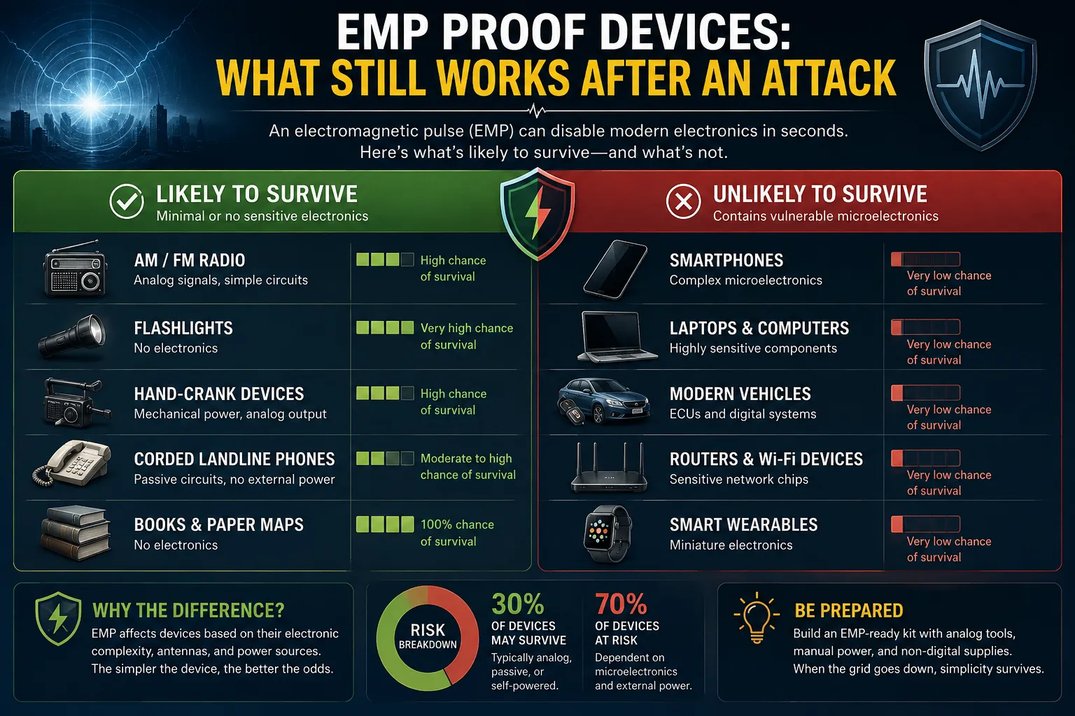 EMP Proof Devices for Preppers vs. Everyday Use