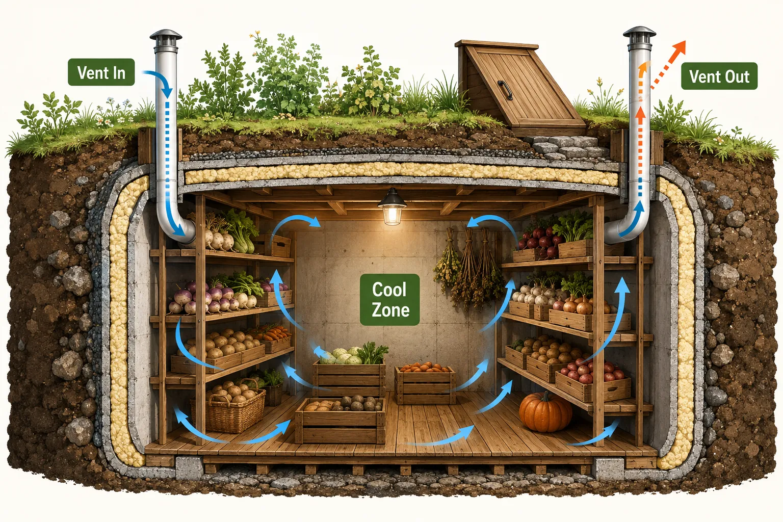 How to Build a Root Cellar in a Basement