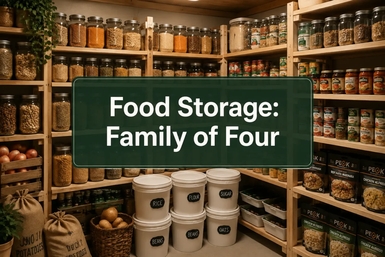 Food Storage Checklist For Family Of Four