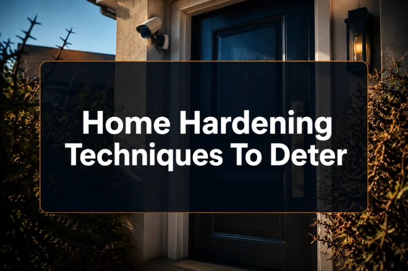 Home Hardening Techniques To Deter Intruders