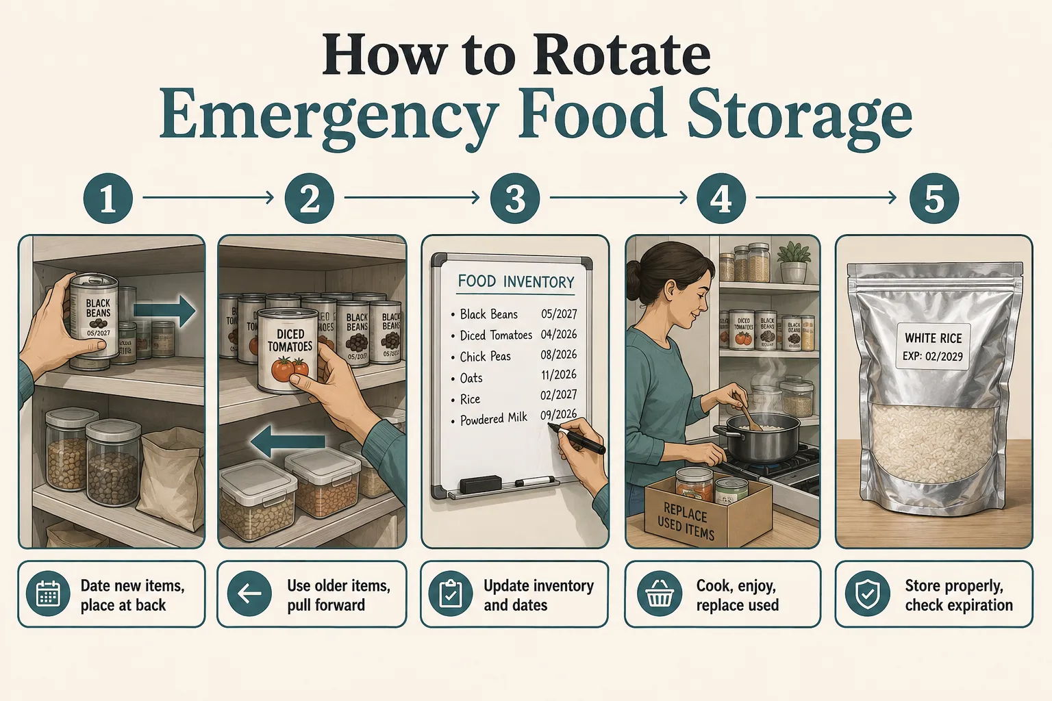 How to Rotate Emergency Food So It Doesn't Go Bad