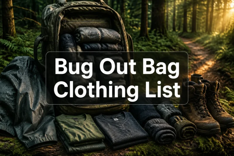 Bug Out Bag Clothing List: The Complete Prepper’s Guide to Survival Clothing