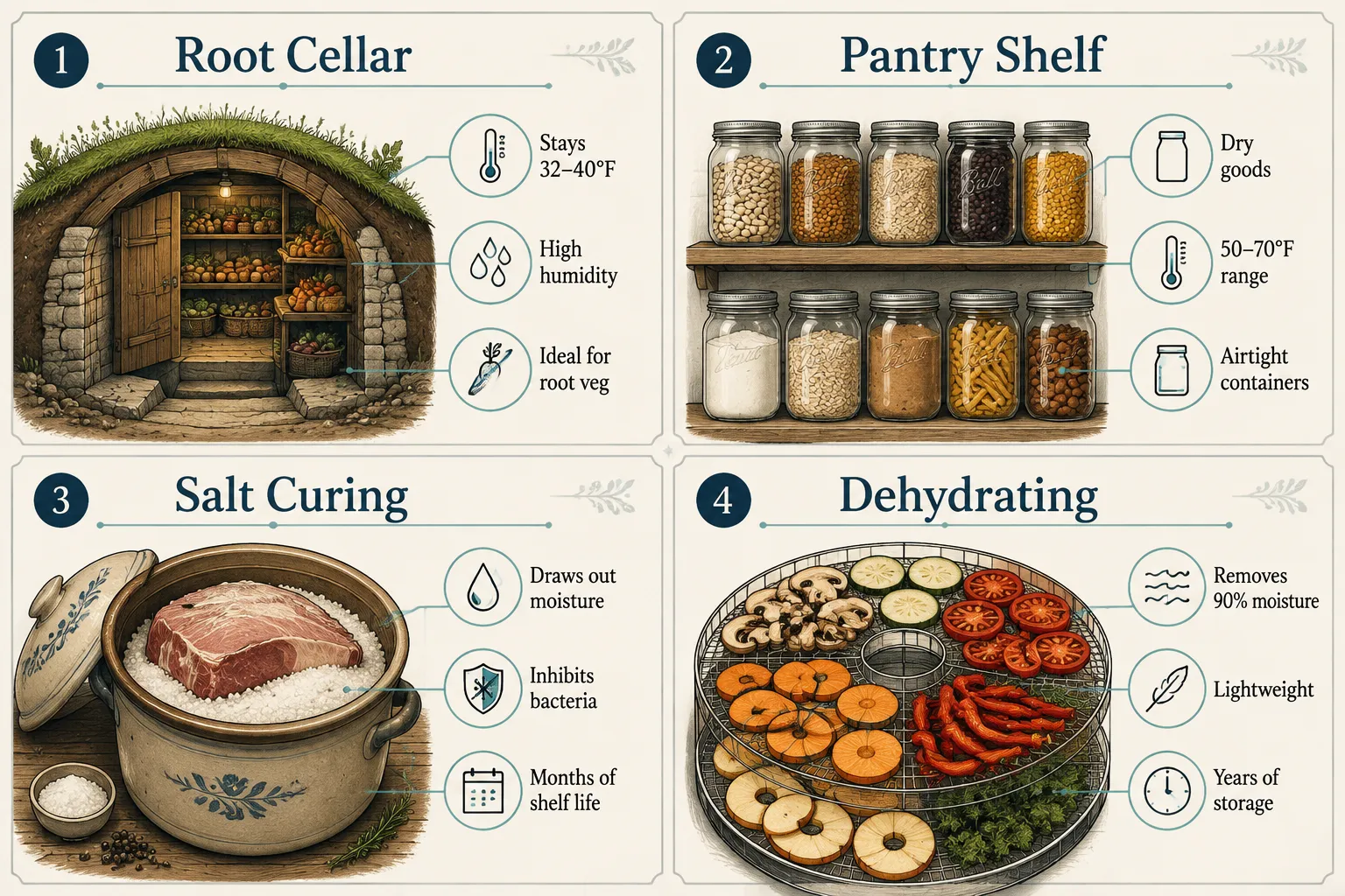 What Are the Best Ways To Store Food Without a Refrigerator