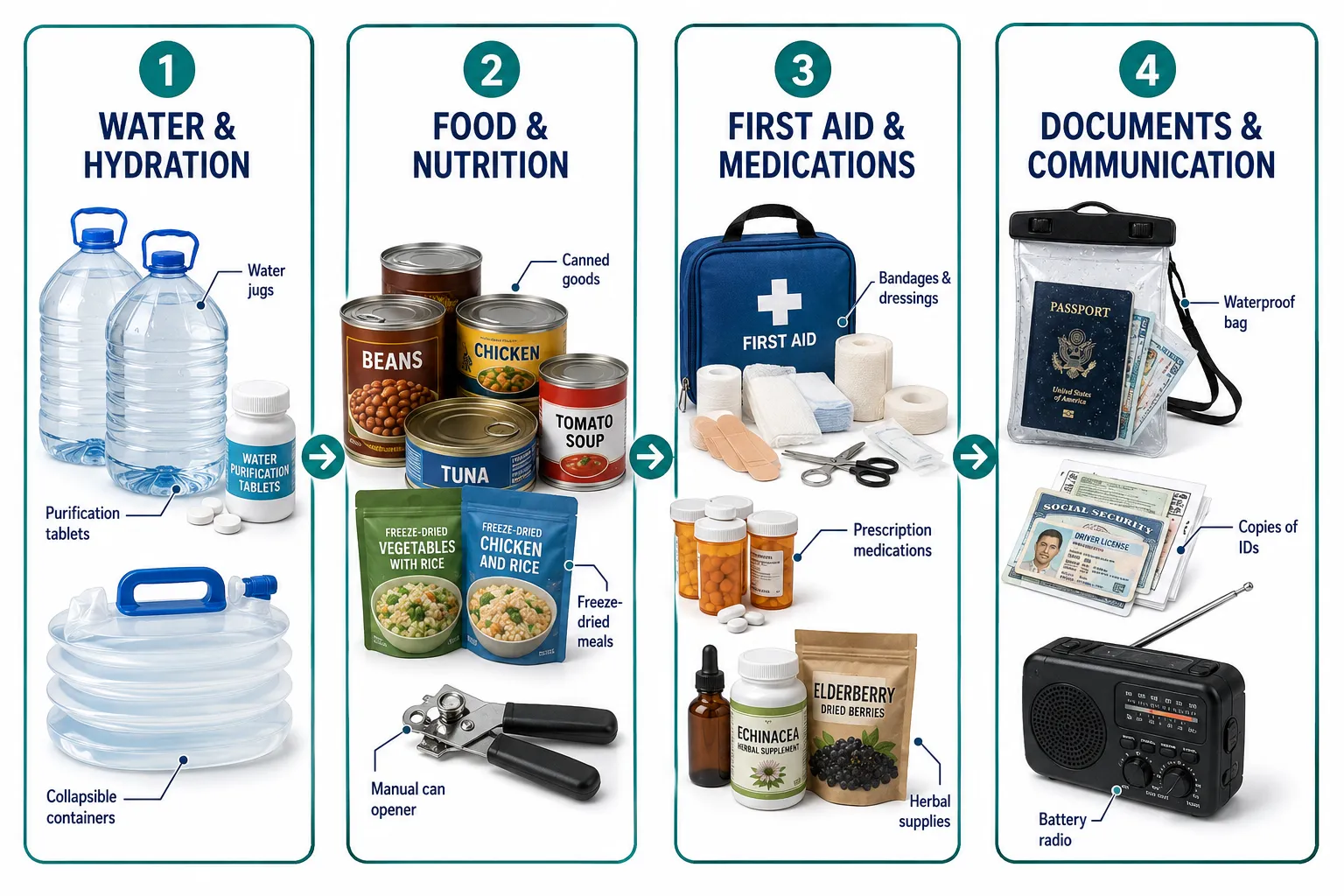 What Should Be in an Emergency Kit for a Family of 4