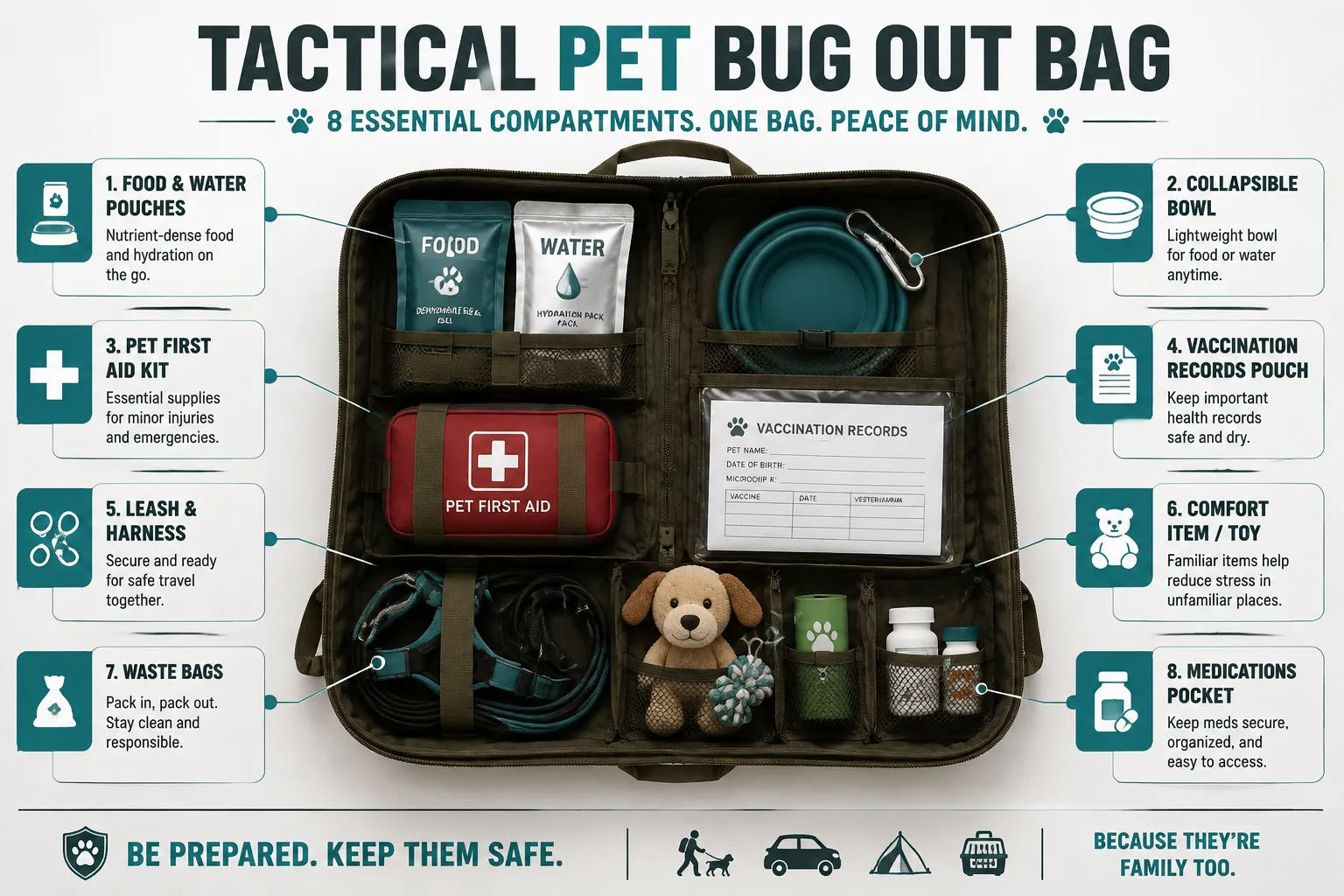 What Should You Put in a Bug Out Bag For Pets