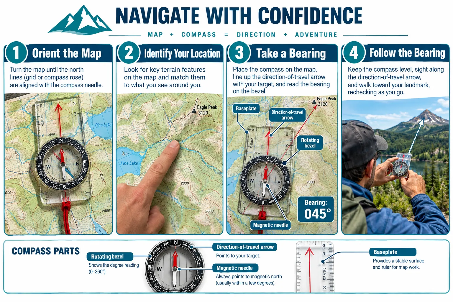 Compass and Map Navigation for Beginners: What You Actually Need to Know