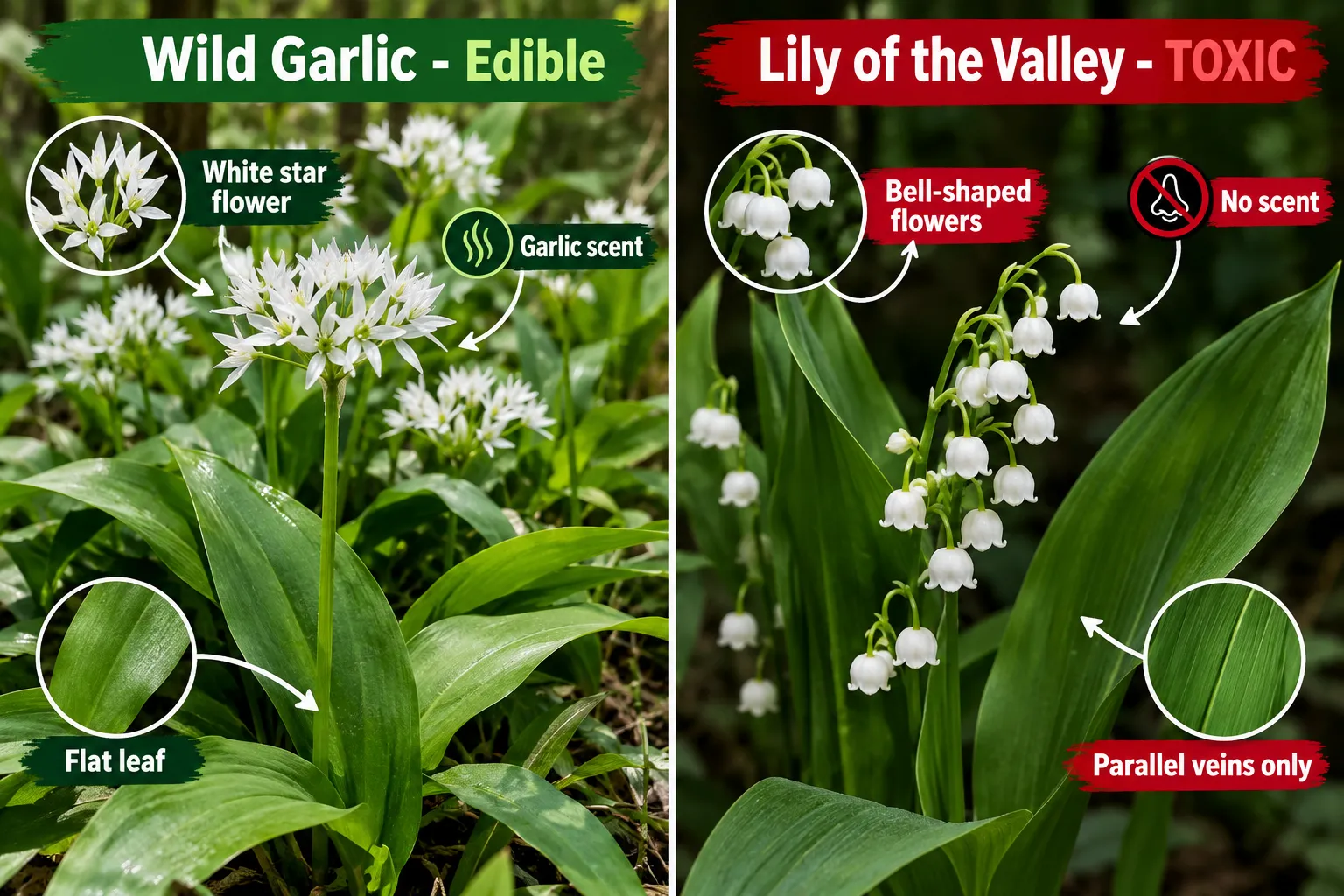 Edible Plants That Look Like Poisonous Ones: Common Mistakes