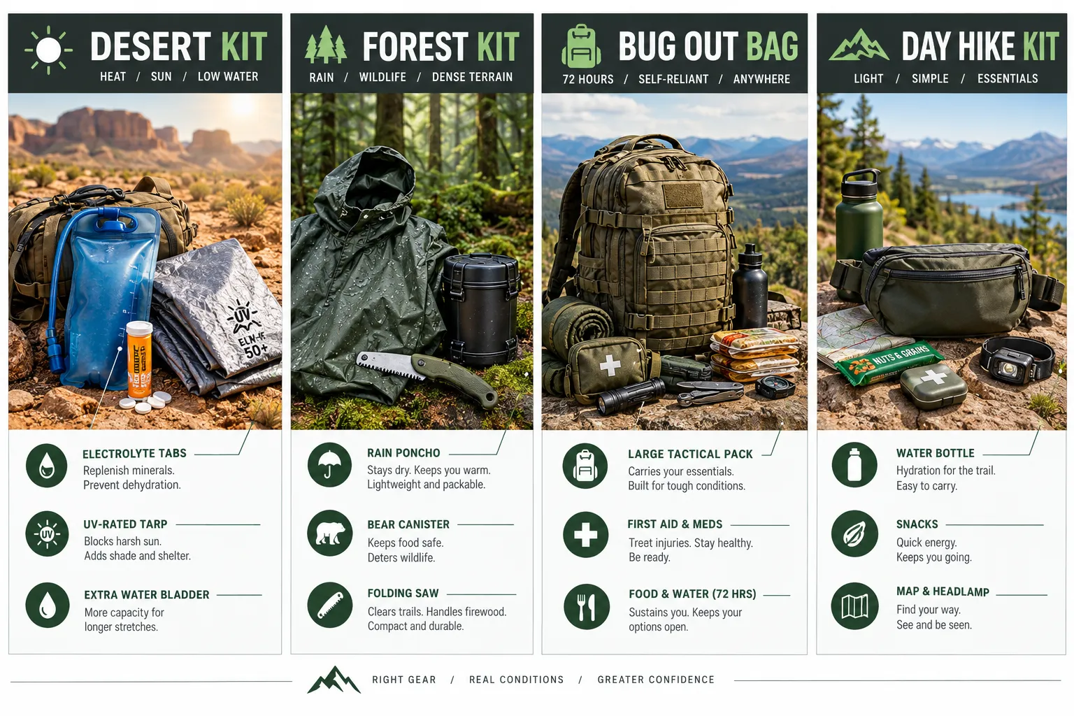 Survival Kit Essentials for Different Environments: Desert vs. Forest