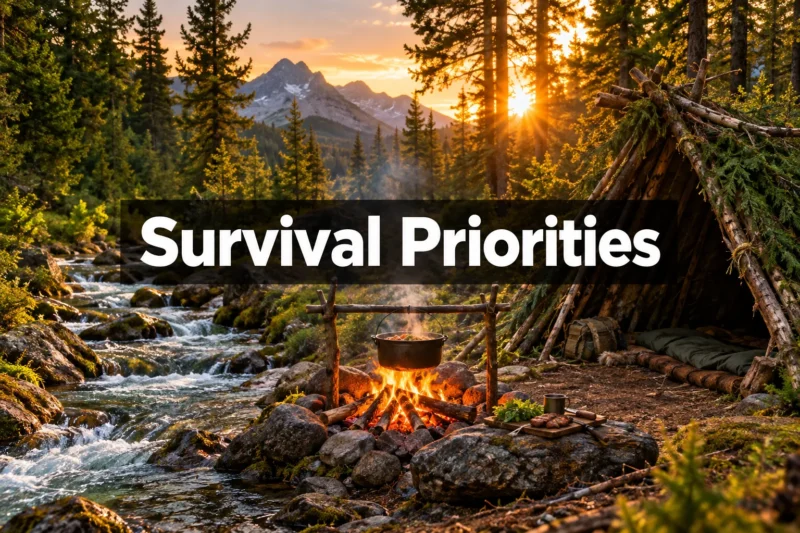 Survival Priorities: Water, Food, Shelter Order Explained