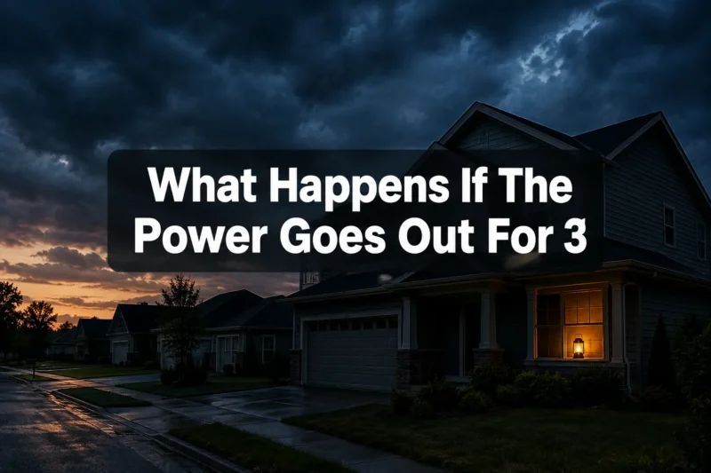 What Happens If The Power Goes Out For 3 Days